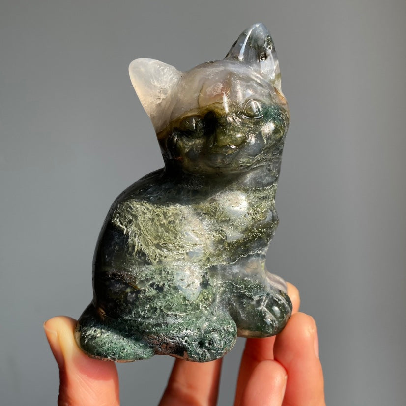 Moss Agate Cat (imperfect)