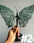 Moss Agate Big Butterfly Wings