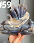 Druzy Agate 9 Tailed Fox