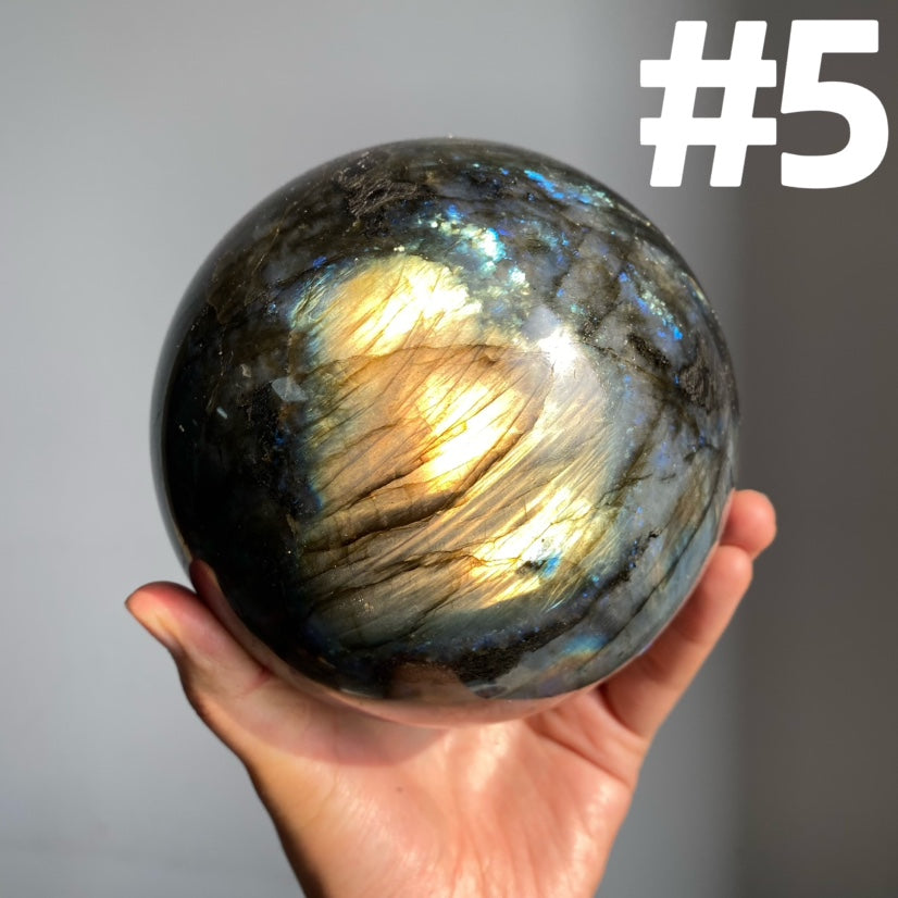 Big Labradorite Spheres