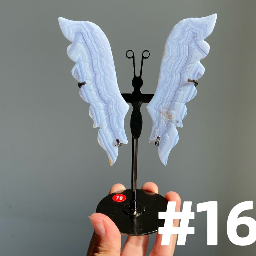 Blue Lace Agate Butterfly