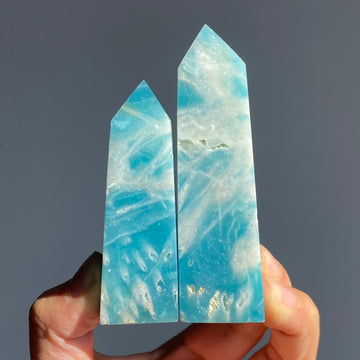 Sky Blue Quartz Small Tower