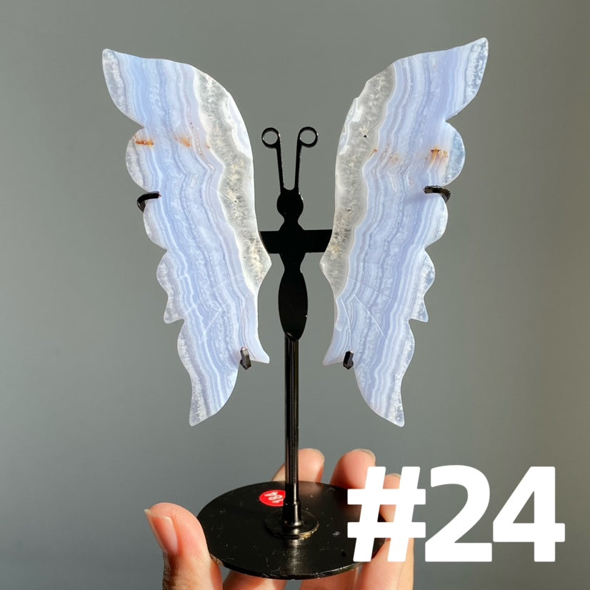 Blue Lace Agate Butterfly