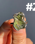 Genuine Moldavite Rings