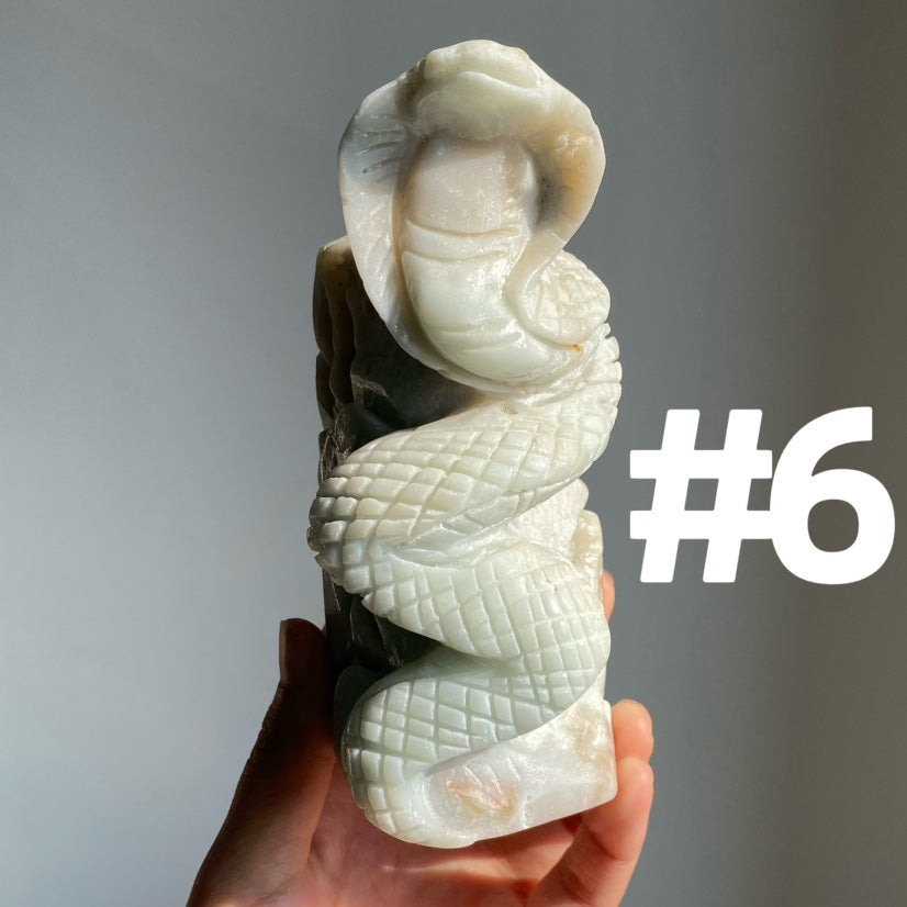 Sky Blue Quartz Snake