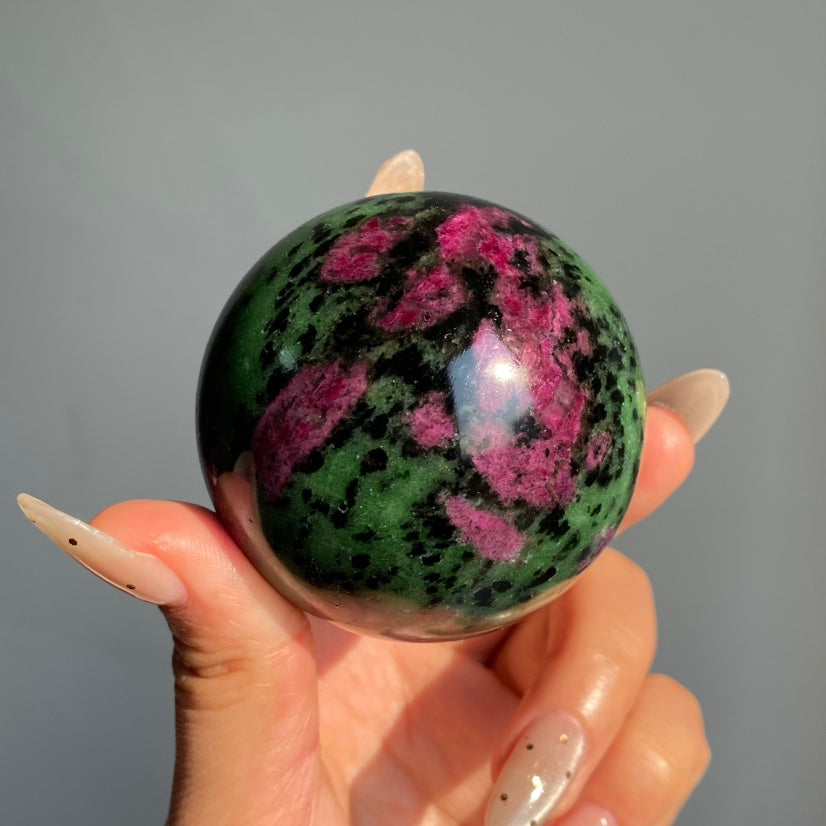 Ruby Zoisite Sphere