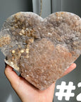 Amethyst Cluster Heart