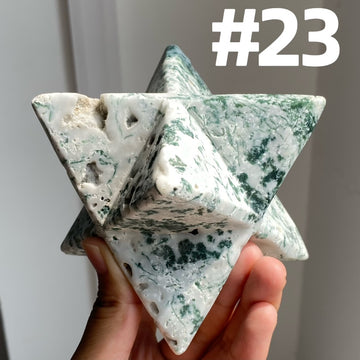 Moss Agate Merkaba