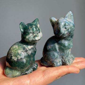 Moss Agate Cat (imperfect)