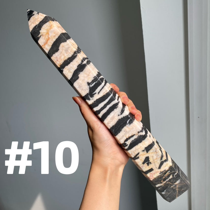 Pink Zebra Jasper Big Tower