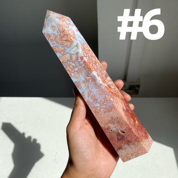 Pink Agate Big Towers