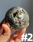 Pyrite Druzy Sphere