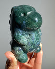 Moss Agate Cute Dinosaur