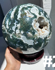 Massive Moss Agate Sphere