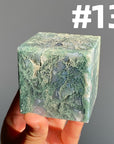 Moss Agate Cube