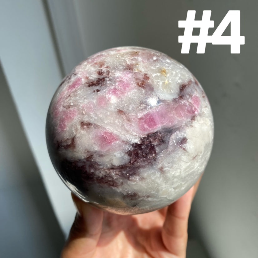 Pink Tourmaline Sphere