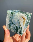 Moss Agate Cubes