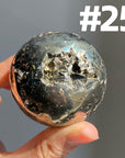 Pyrite Druzy Sphere