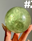 Apple Green Fluorite Sphere