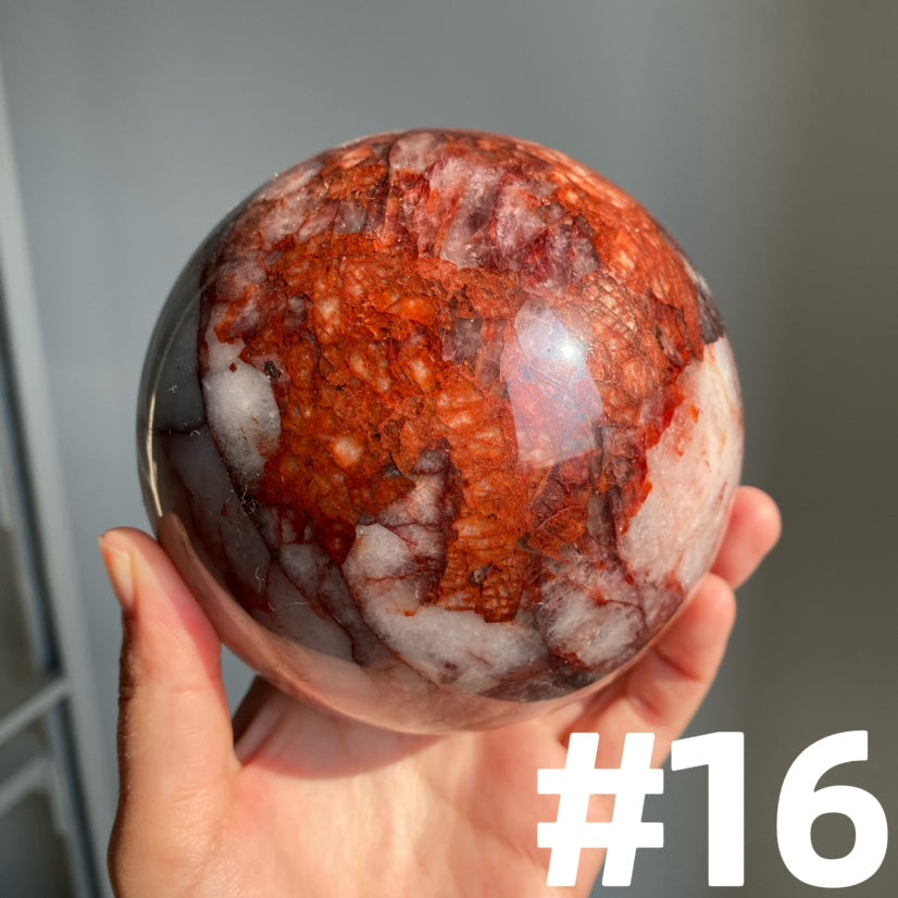 Fire Quartz Big Spheres