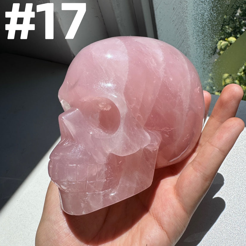 Rose Quartz Skulls