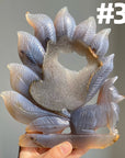 Druzy Agate 9 Tailed Fox