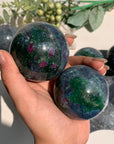 Ruby in Kyanite Spheres (UV reactive)
