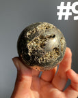 Pyrite Druzy Sphere