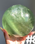 Apple Green Fluorite Sphere