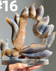 Druzy Agate 9 Tailed Fox