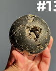 Pyrite Druzy Sphere