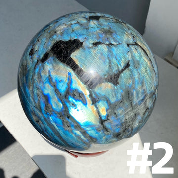 Massive Labradorite Spheres