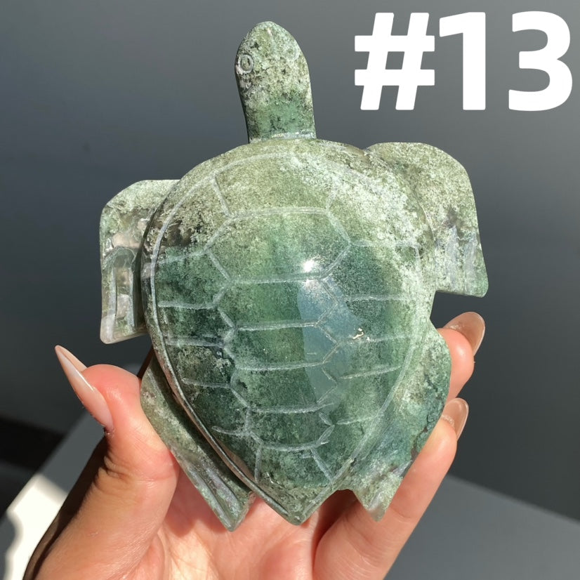 Moss Agate Turtle