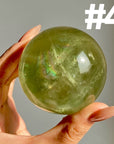 Apple Green Fluorite Sphere
