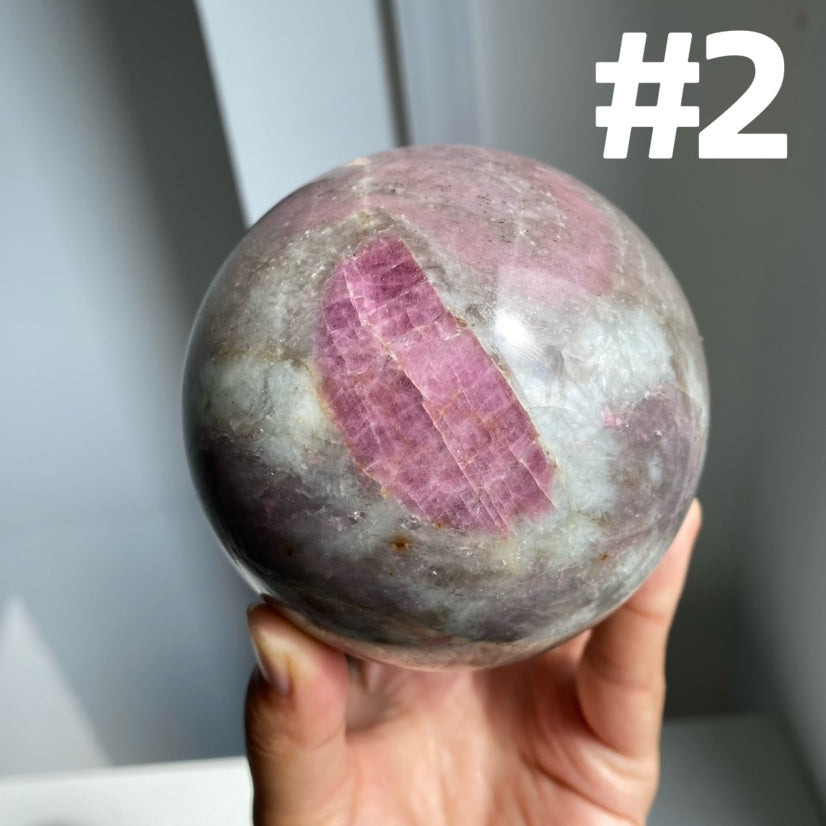 Pink Tourmaline Sphere