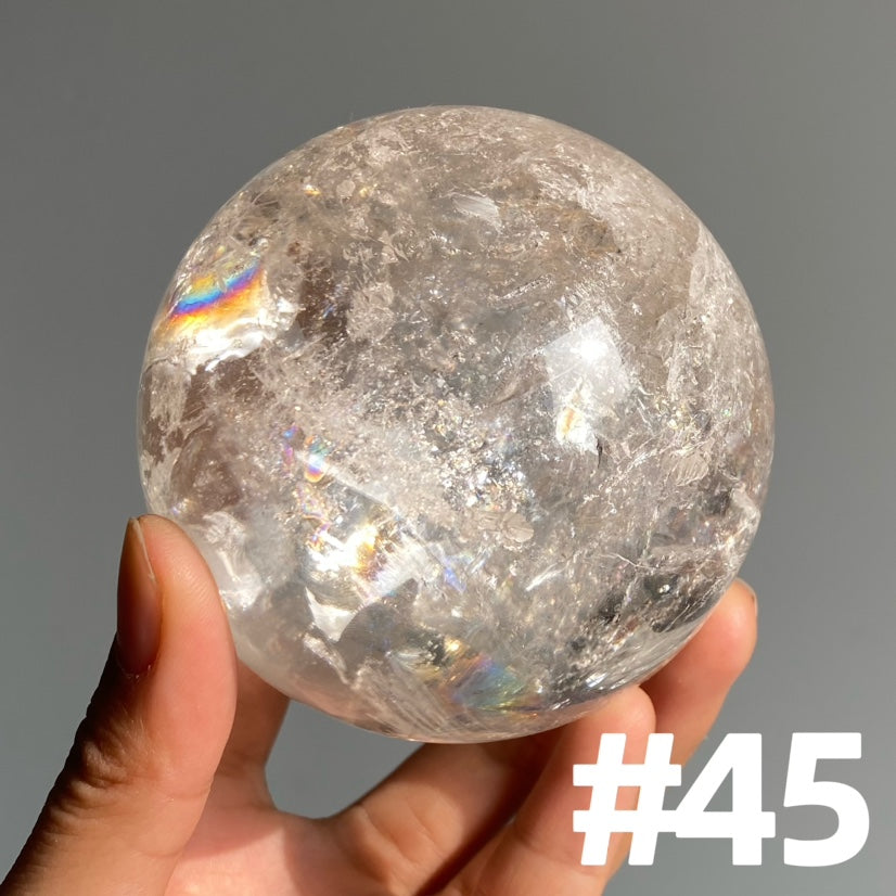 Rainbow Clear Quartz Sphere