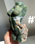 Large Moss Agate Lady Body