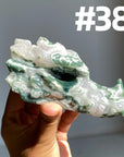 Moss Agate Dragon Head