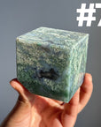 Moss Agate Cube