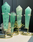 Baja Blast Fluorite Wand on stand