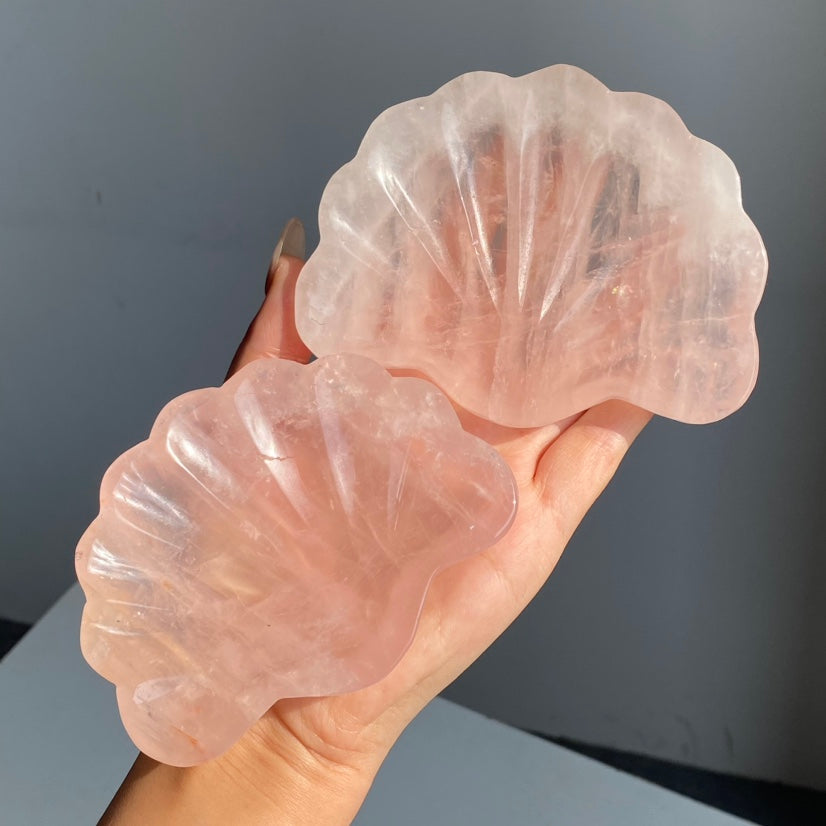 Rose Quartz Shell Tray