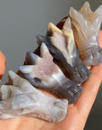 Druzy Agate Dragons