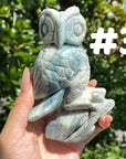 Sky Blue Quartz Owl