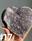 Amethyst Cluster Heart