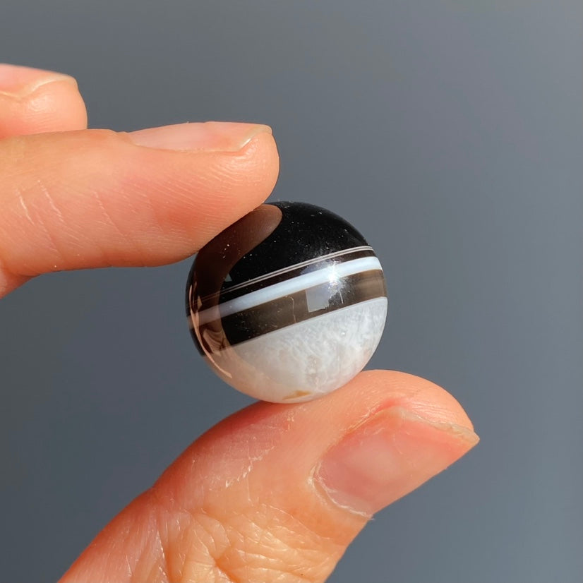 Black Agate Small Sphere