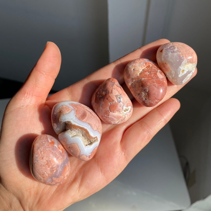 Pink Agate Tumble