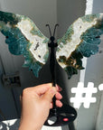 Moss Agate Big Butterfly Wings