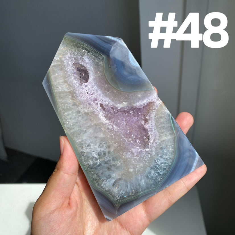 Druzy Agate Tower (imperfect)