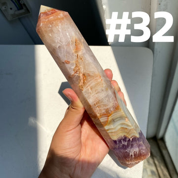 Amethyst x Crazy Lace Agate Tower (imperfect)
