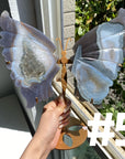 Druzy Agate Butterfly Wings